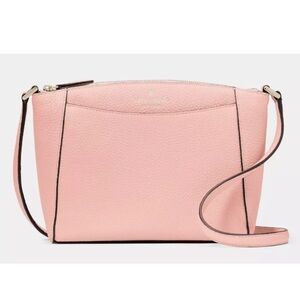 New Kate Spade Monica Pebbled Leather Crossbody Tea Rose